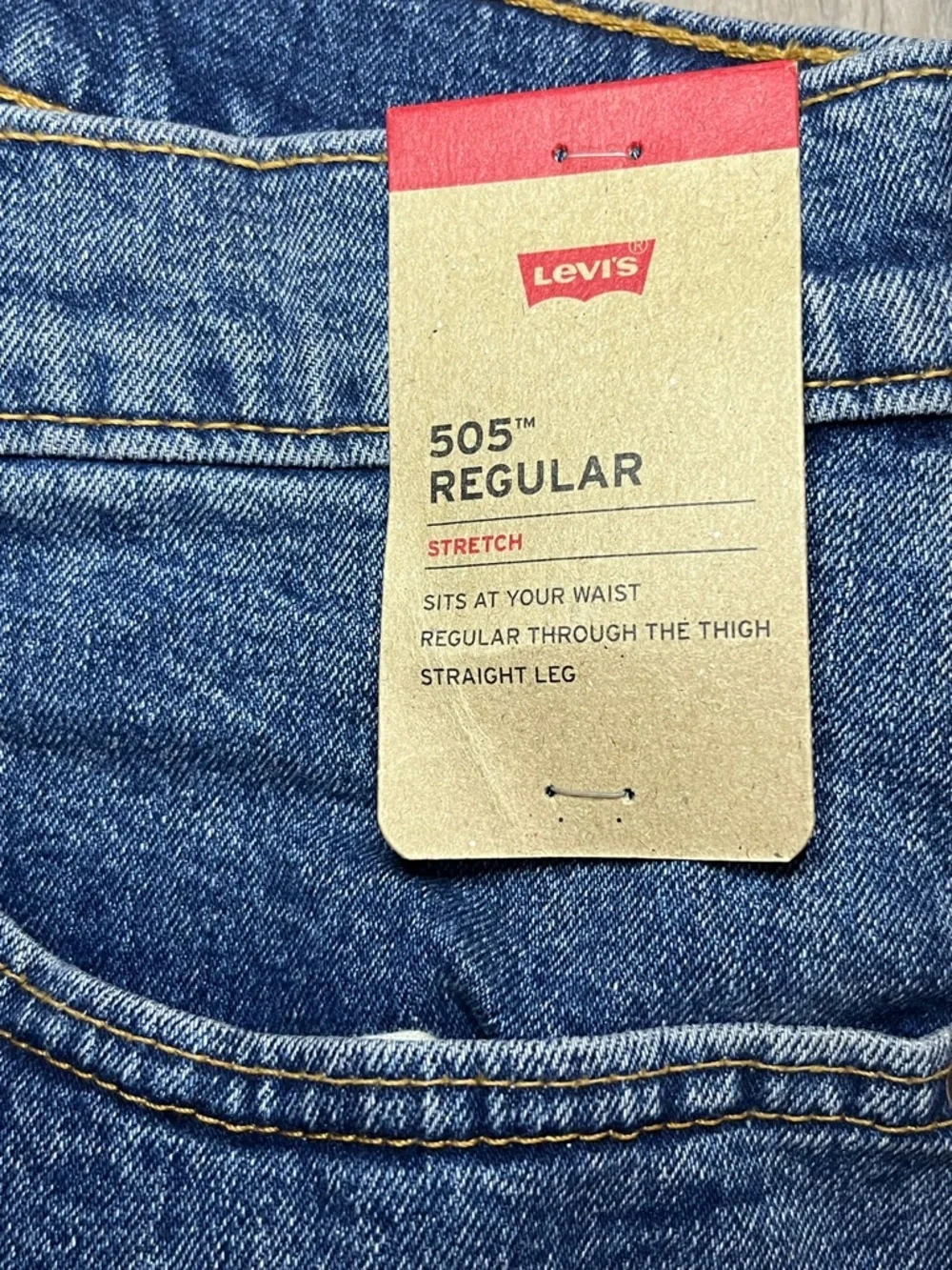 Levi's Men's Dark Blue Regular Fit 505 Jeans NWT